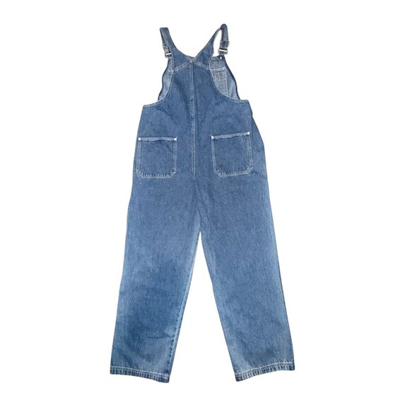 Vintage Gap 2002 Mens Overalls Large Straight Leg Adjustable Straps Light Wash - Picture 4 of 7